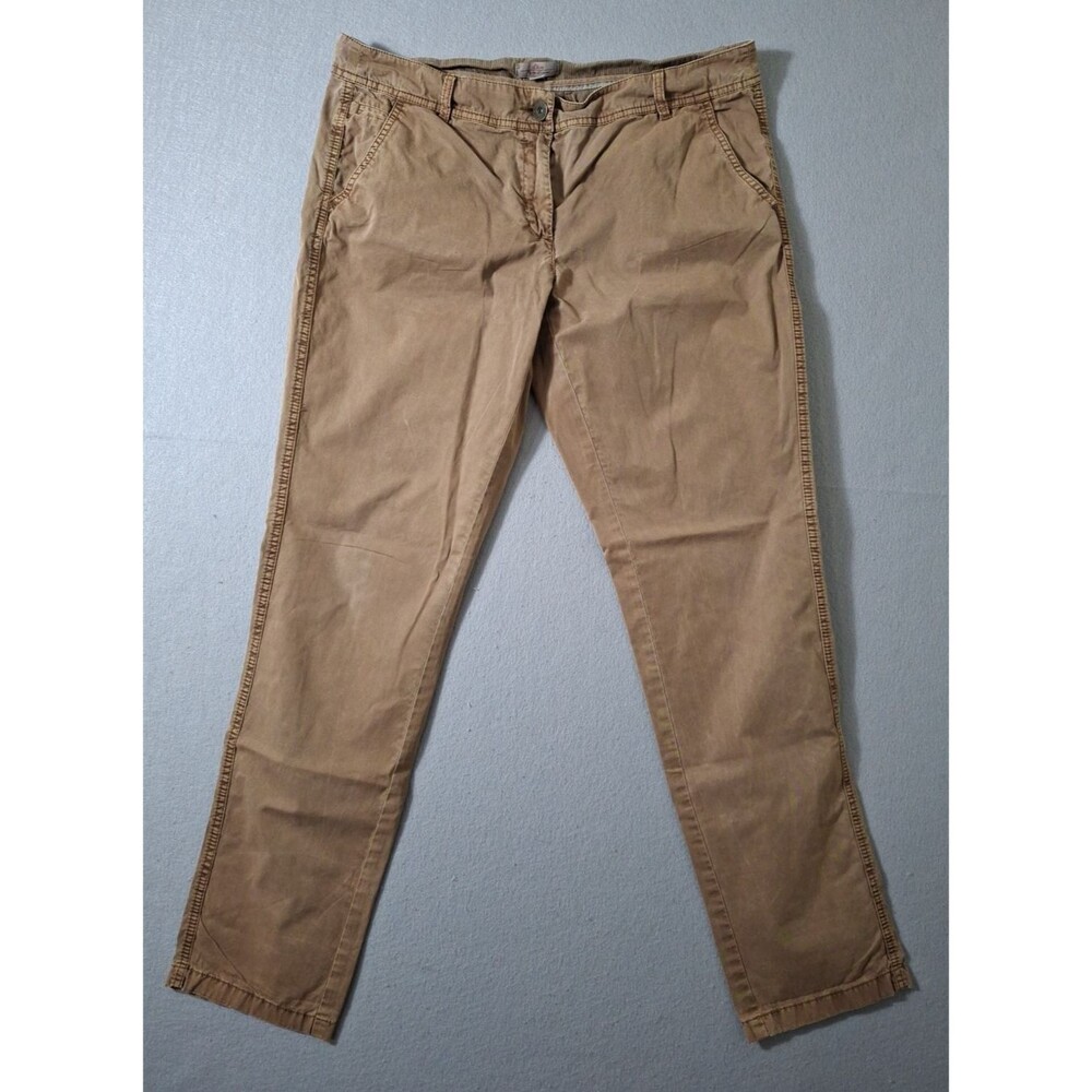 S.Oliver Pants Women's Size 40 36x30.5 Stretch Brown Trousers EUC